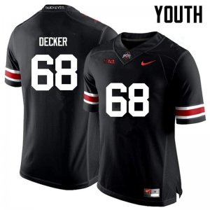 NCAA Ohio State Buckeyes Youth #68 Taylor Decker Black Nike Football College Jersey IEY6345JC